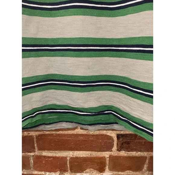 Vans Joel Tudor Collection Men's L Striped Pocket Tee Gray Green Skater Beach - Picture 7 of 10